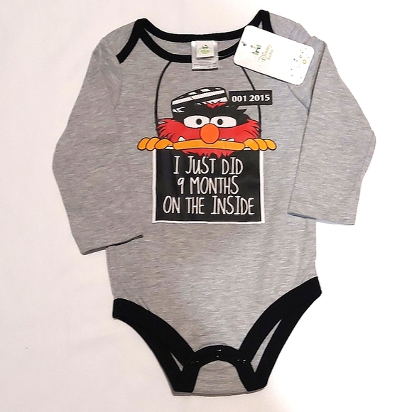 Disney Other - Disney Baby Animal "I Just Did 9 Months On The Inside" Onesie Size 12-18M NWT